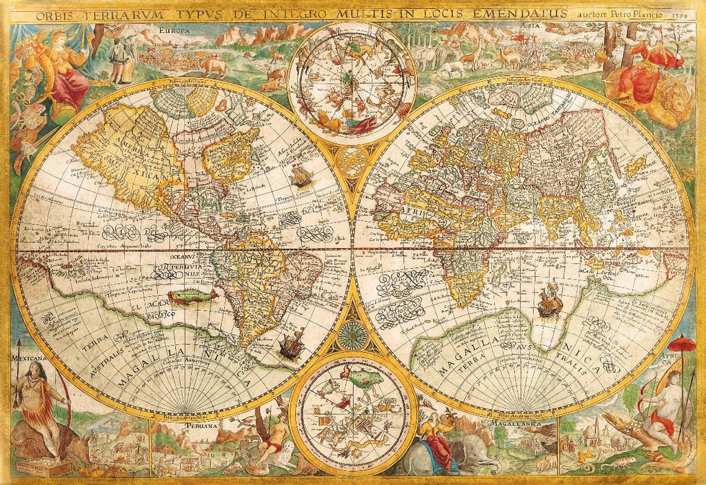 Rompecabezas Clementoni High Quality Collection Ancient Map 32557 De 2000 Piezas
