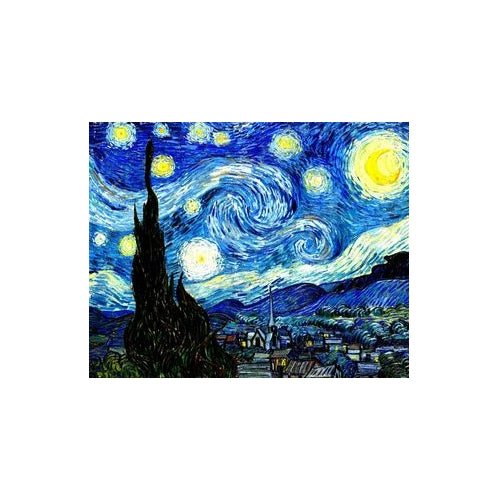 Lienzo Kit Pintura Diamantes Noche Estrellada Grupo Educar