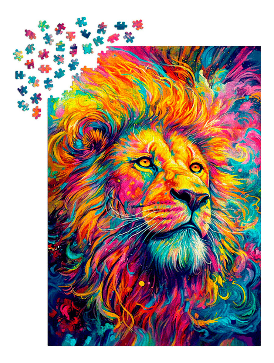 Rompecabezas 1000 Piezas León Modelo 2205 Material Cartón Enjoy Puzzle