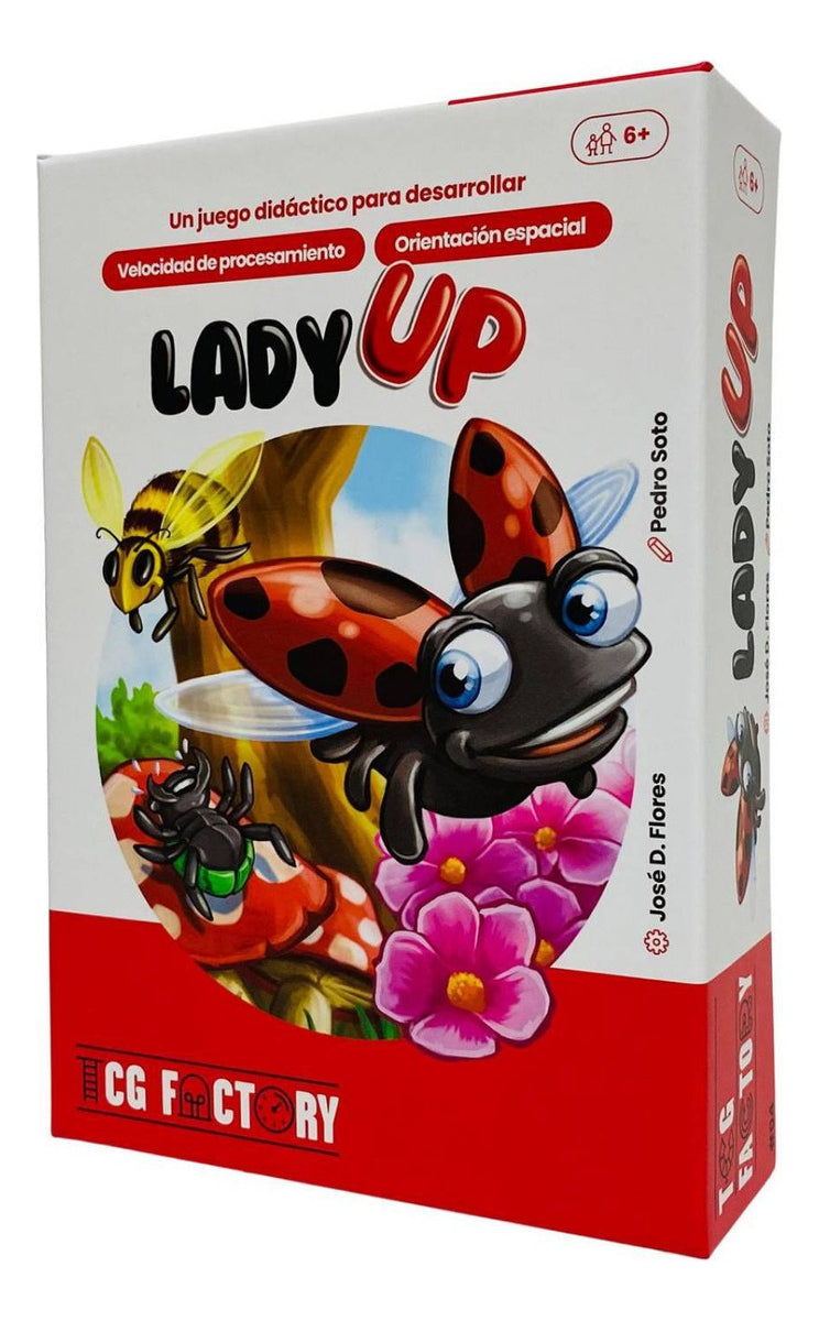 Lady Up Juego De Mesa Tcg Factory Para Niños 6+ Con 25 Fichas Y 80 Cartas