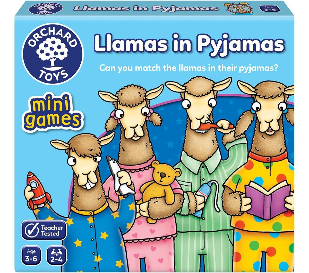 Juego Mesa Parejas Mini Game Llamas In Pyjamas Orchard Toys