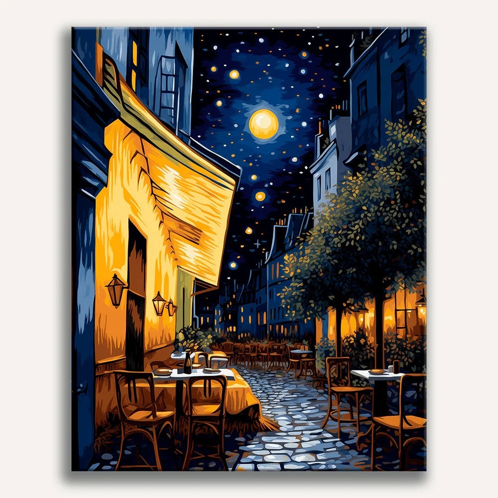 Kit Pintura Arte Diamante Café Terraza Educar Dm-79