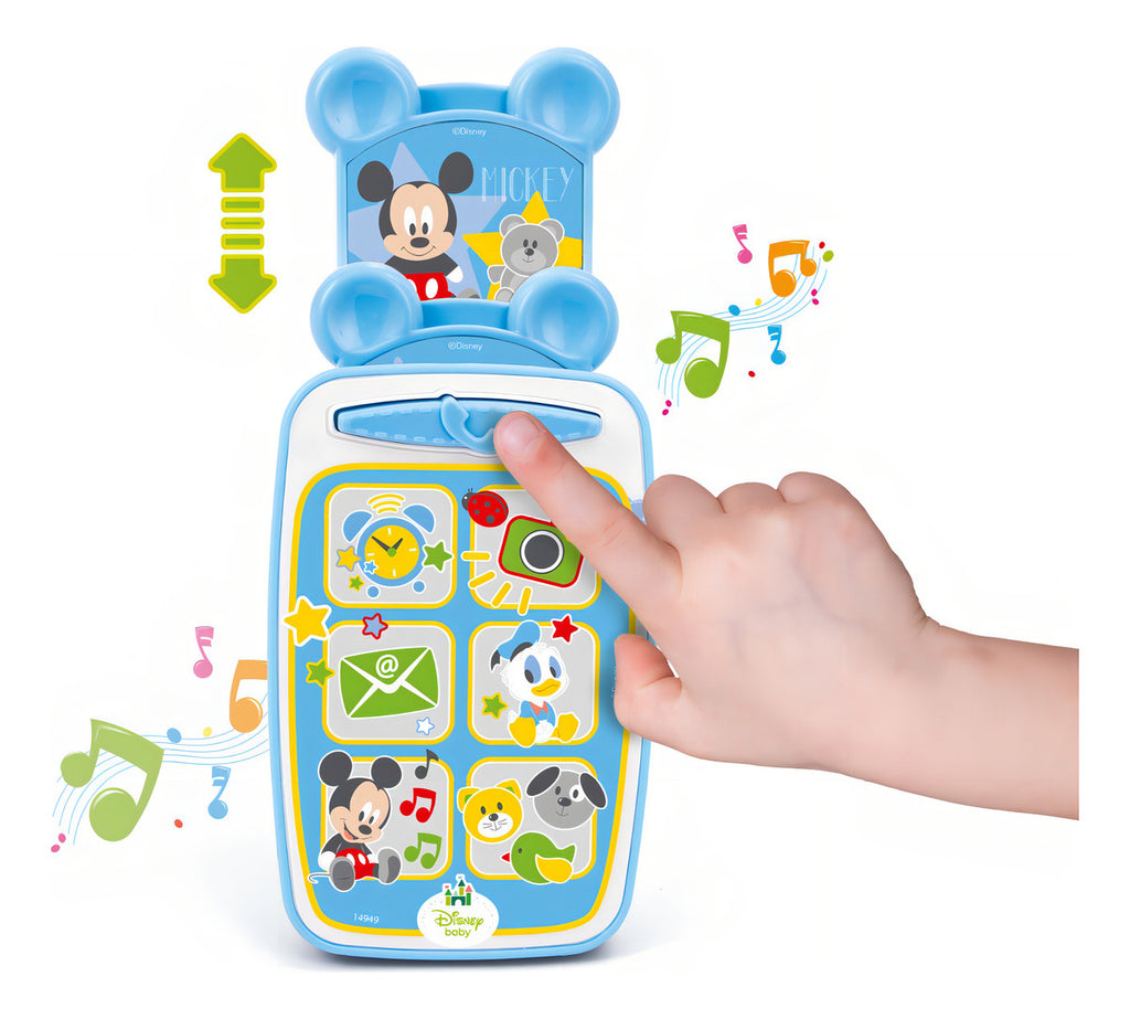 Disney Baby Mickey Telefono Smartphone Juguete Clementoni