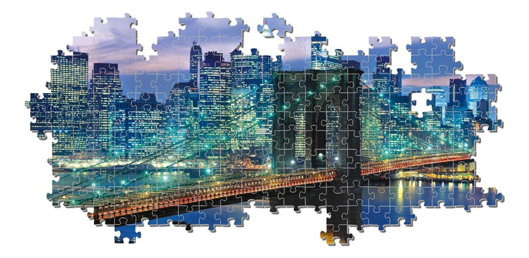 Rompecabezas Puente De Brooklyn Panorama  Clementoni 1000 Pz