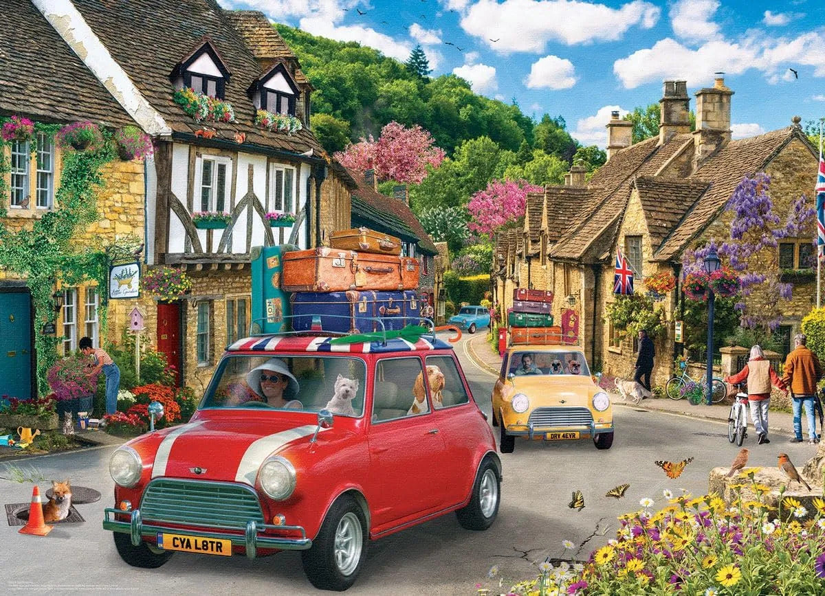 Rompecabezas Eurographic Mini Cooper De Viaje 1000 Piezas