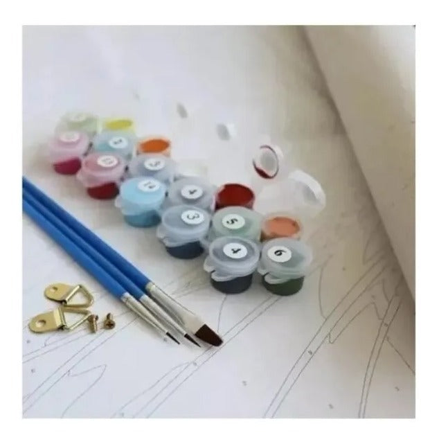 Lienzo Kit Pintura Con Diamantes Perro Boston Grupo Educar