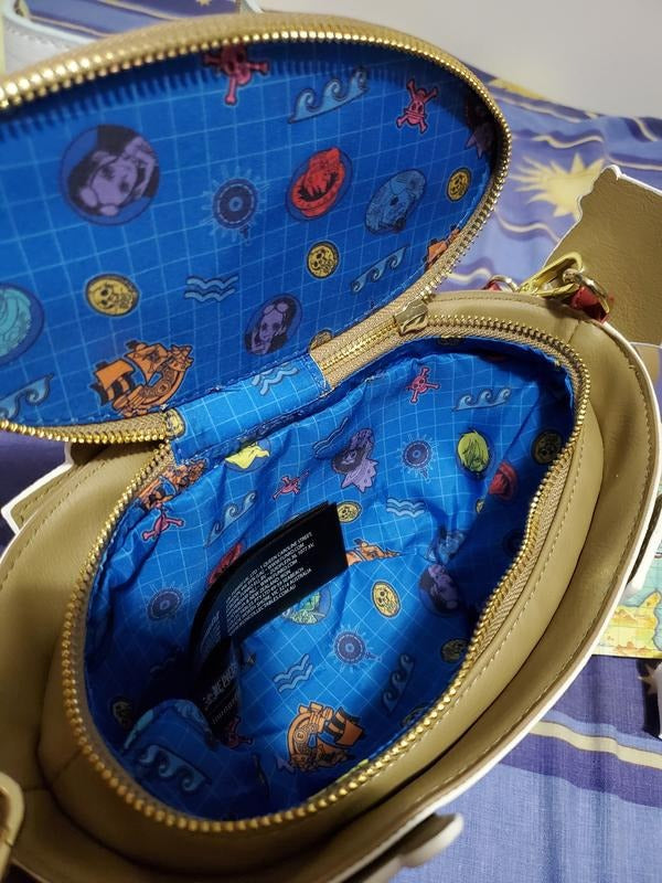 Bolsa Cruzada Barco Thousand Sunny De One Piece By Loungefly Color Marrón Diseño De La Tela Lisa