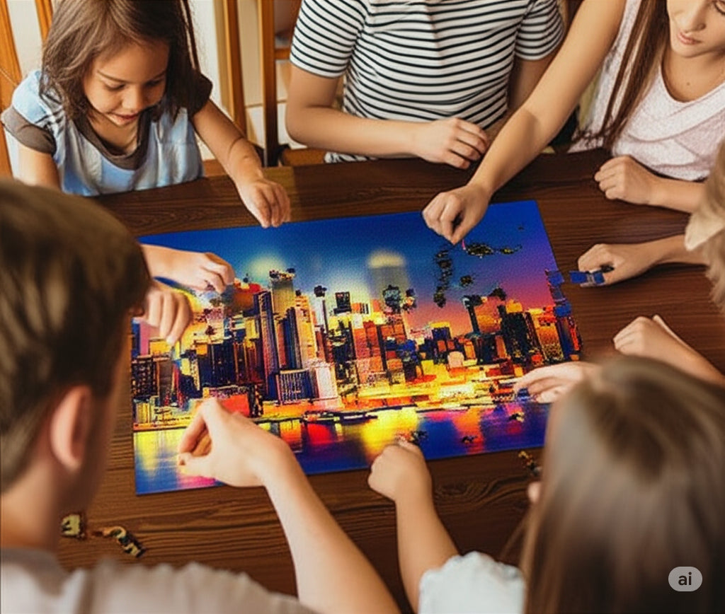 Rompecabezas 1500 Piezas Educa 18466e Manhattan De Noche