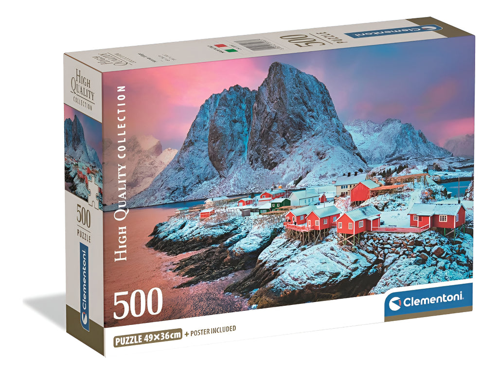 Rompecabezas Clementoni Villa Hamnoy Lofoten Compact 500 Pzs