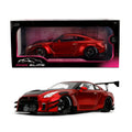 Jada Pink Slips Nissan GT-R R35-1:18 Modelo Fundido a presión con Puertas de Apertura y dirección de Trabajo, para coleccionistas y entusiastas de 14 años en adelante