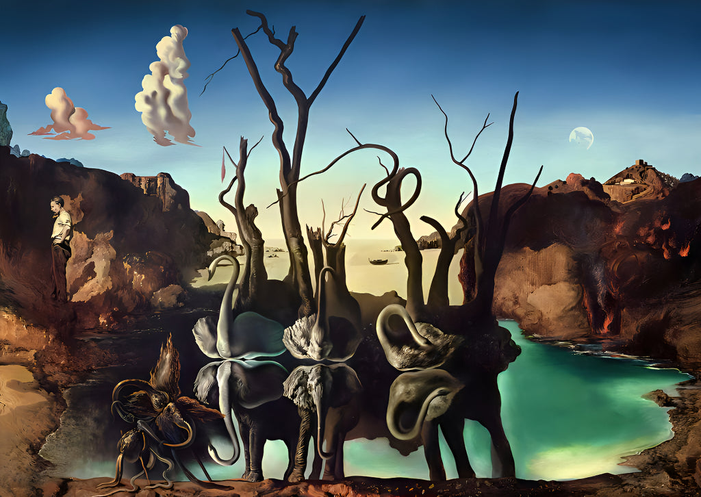 Rompecabezas Cisnes Que Se Reflejan Salvador Dalí 1000pz