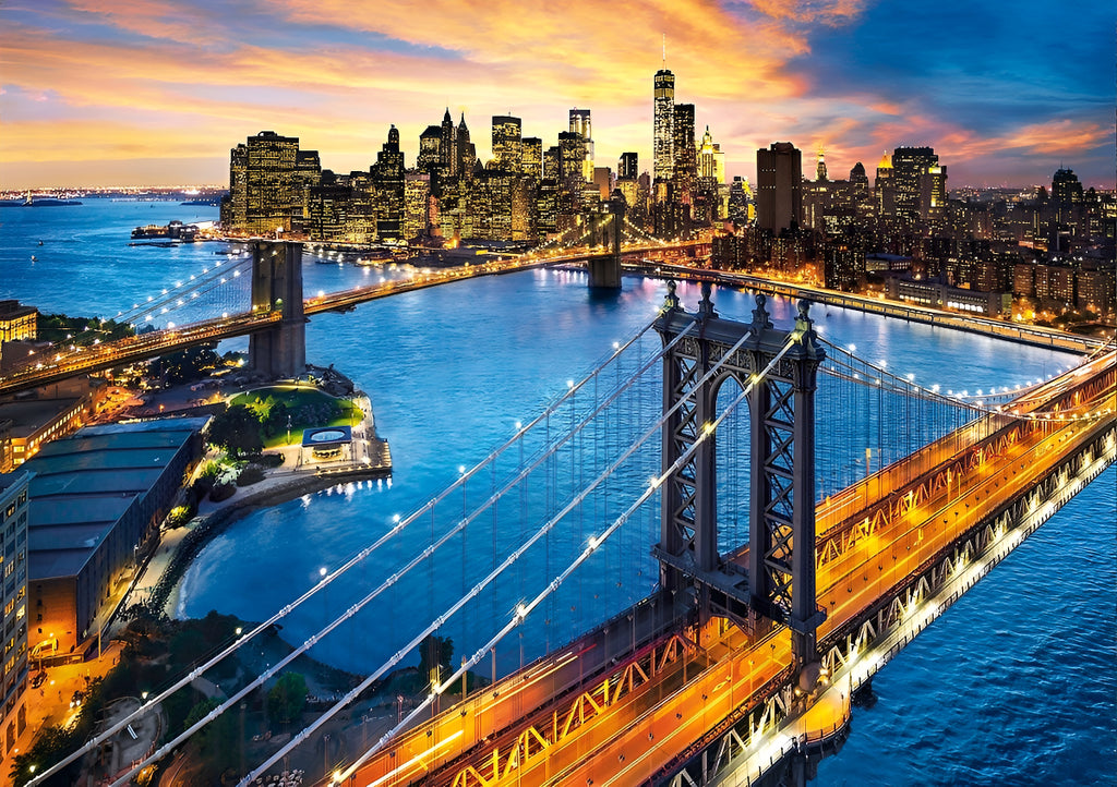 Puzzle 3000 Pzs Nueva York De Noche Clementoni 33546