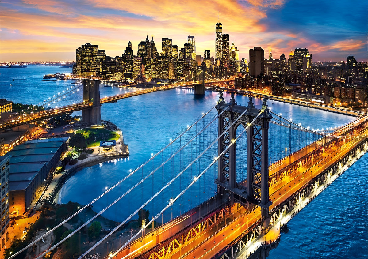 Puzzle 3000 Pzs Nueva York De Noche Clementoni 33546