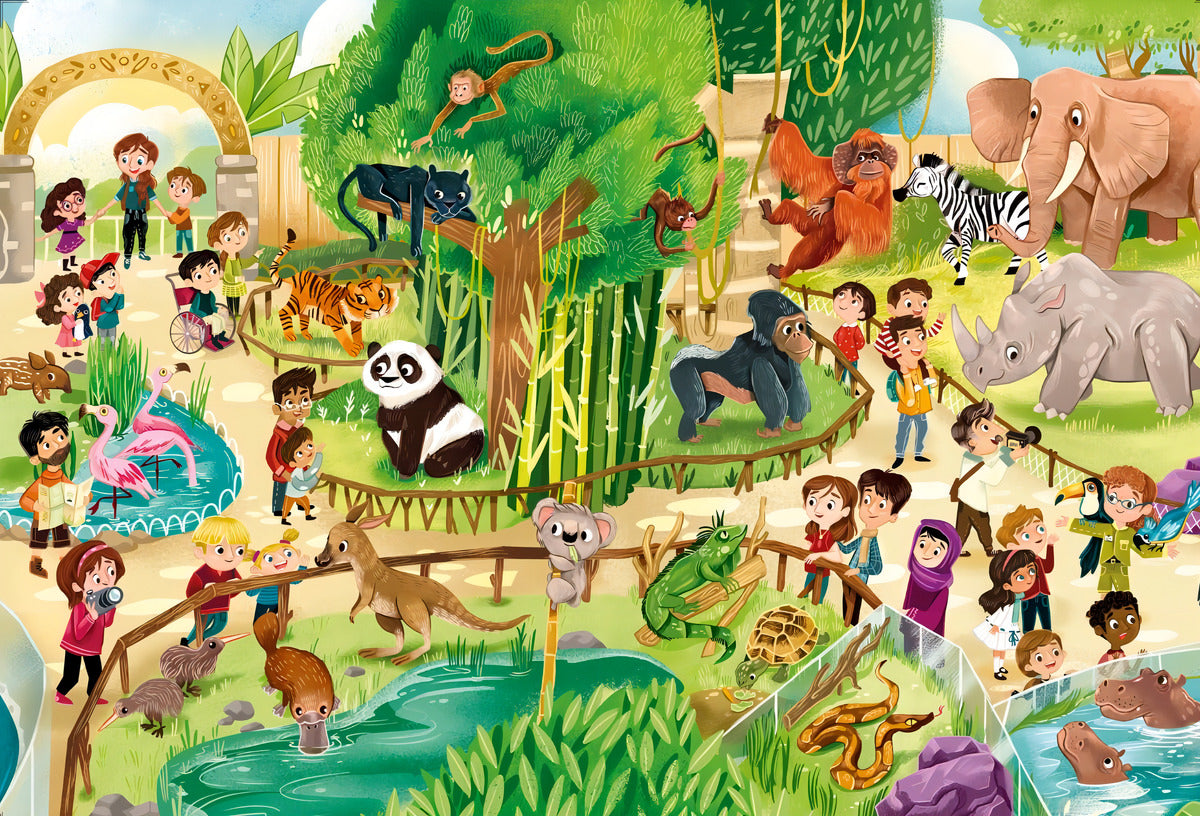 Zoologico Rompecabezas Infantil Maxi 24 Pz Clementoni
