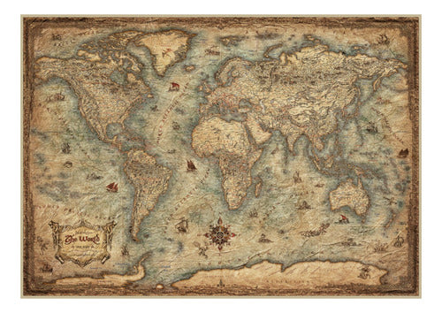 Rompecabezas Educa 3000 Piezas Mapa Del Mundo Mapamundi