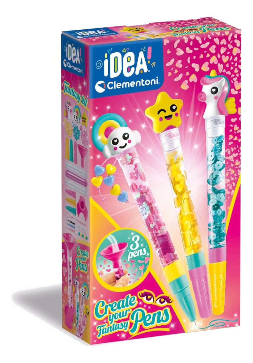Clementoni Juego Creativo - Idea Pen Kit Fantasy
