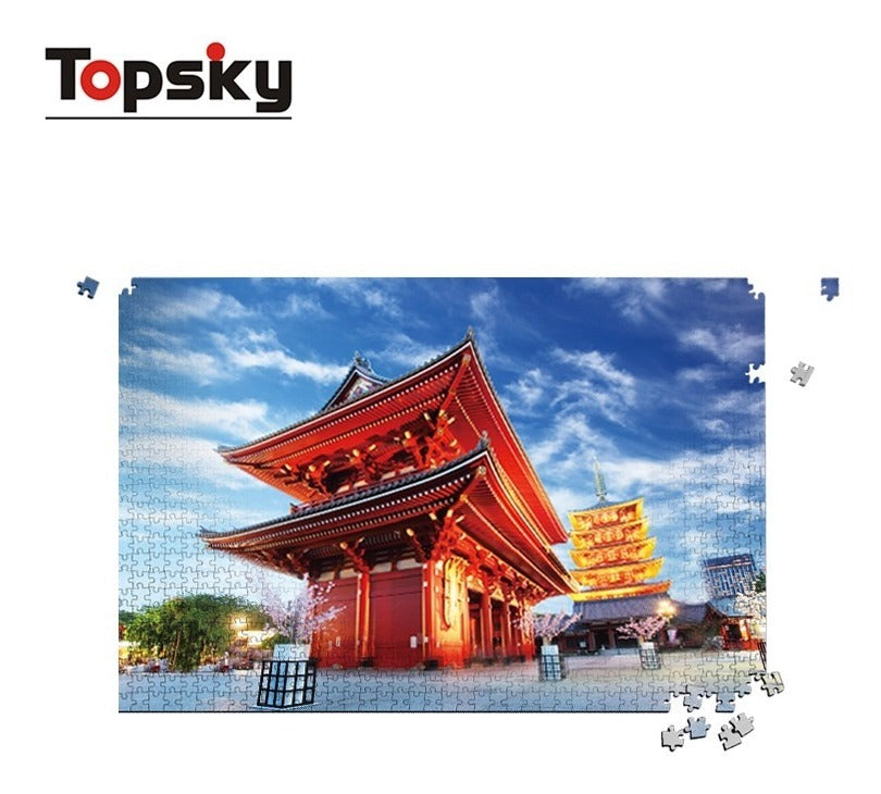 Templo Asakushi Japón Rompecabezas 1000 Piezas