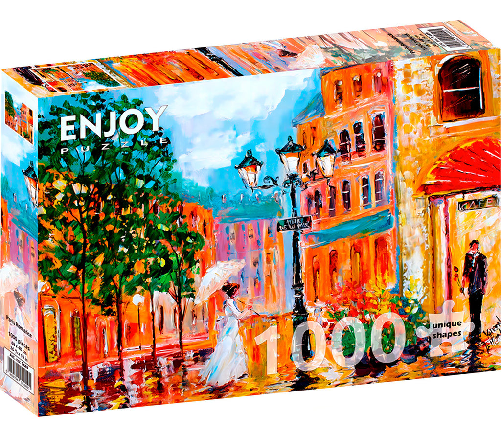 Rompecabezas Enjoy Puzzle 1000 Piezas Temática Arte Romance Parisino