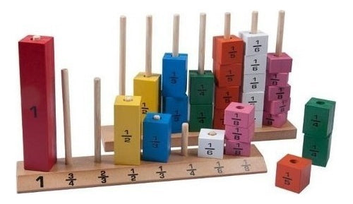 E170 Escala De Fracciones De Entero A Octavos Madera Educar