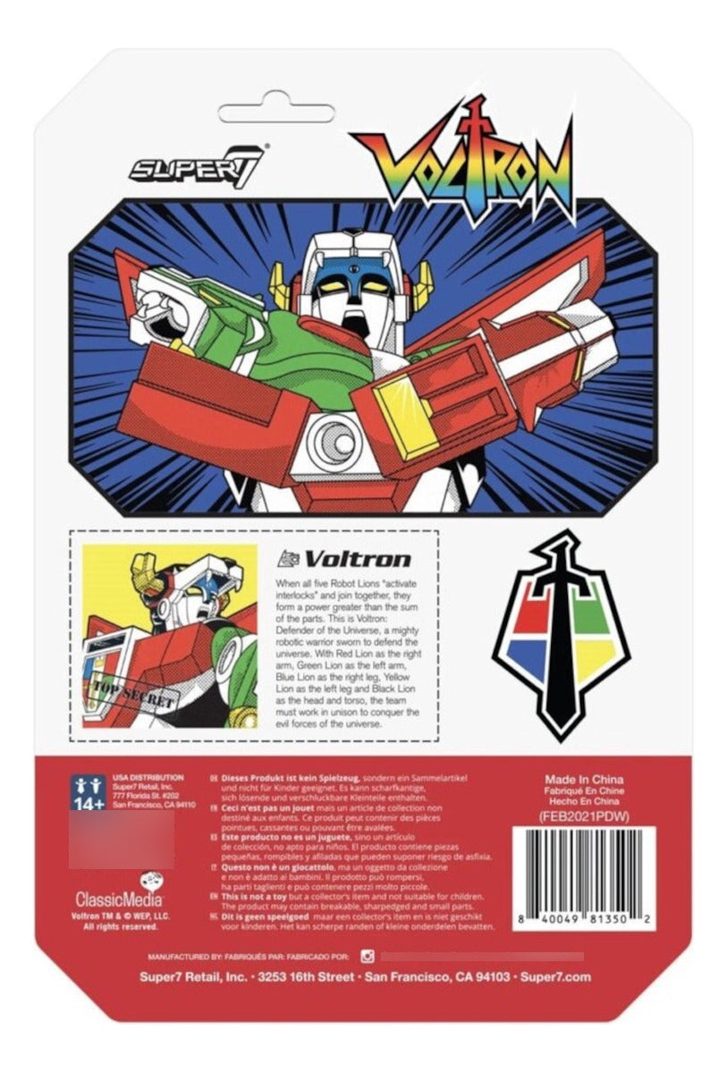 Figura Super 7 Reaction Voltron: Voltron