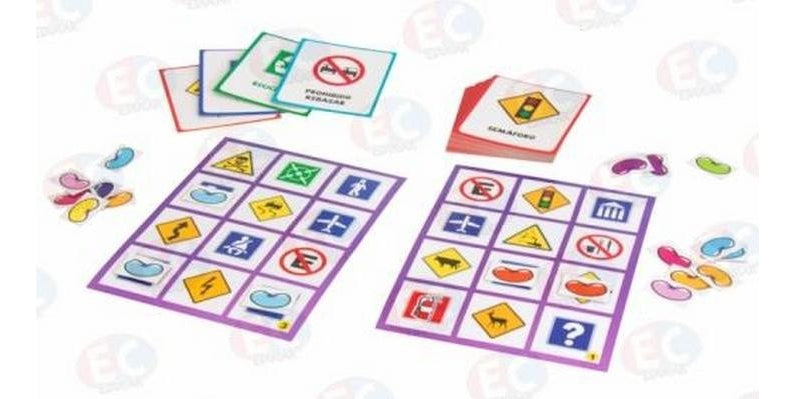 Edu-091 Lotería De Señalizaciones Juego Educativo De Educar