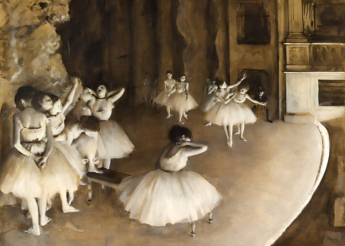 Degas Ensayo De Ballet Mini Rompecabezas 1000 Piezas Tomax