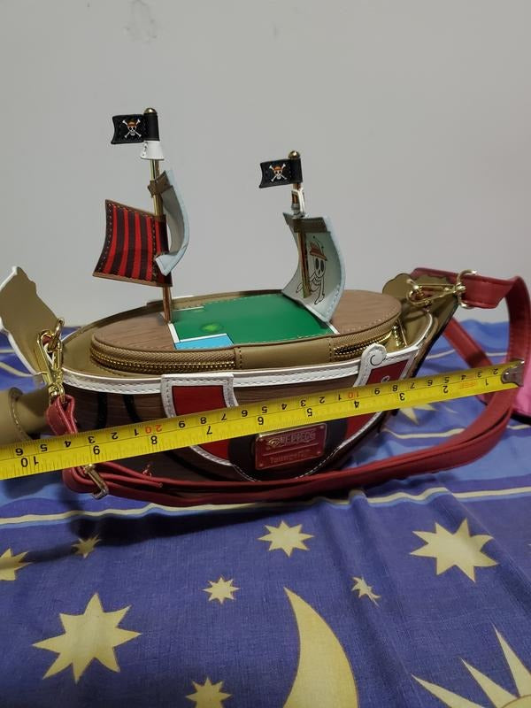 Bolsa Cruzada Barco Thousand Sunny De One Piece By Loungefly Color Marrón Diseño De La Tela Lisa