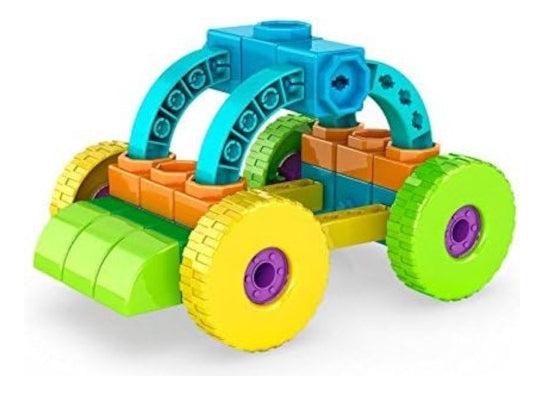 Engino Qboidz Set De Bloques 4 En 1 Tractor 35 Piezas Modelo Qb04a