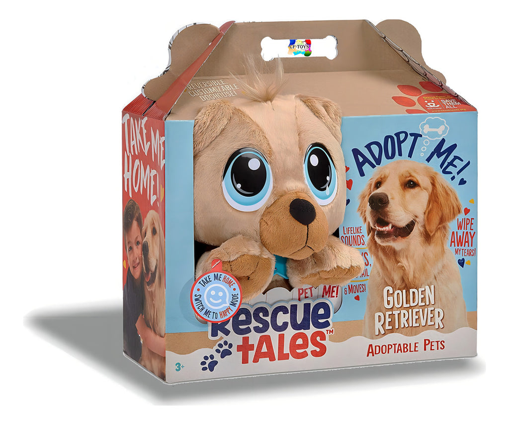 Golden Retriever Rescue Tales Mascota Adoptable Interactiva Color Caqui