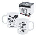 Taza Grande Cafe Disney Mickey Minnie 480ml Cerámica Blanco Festive Cheer