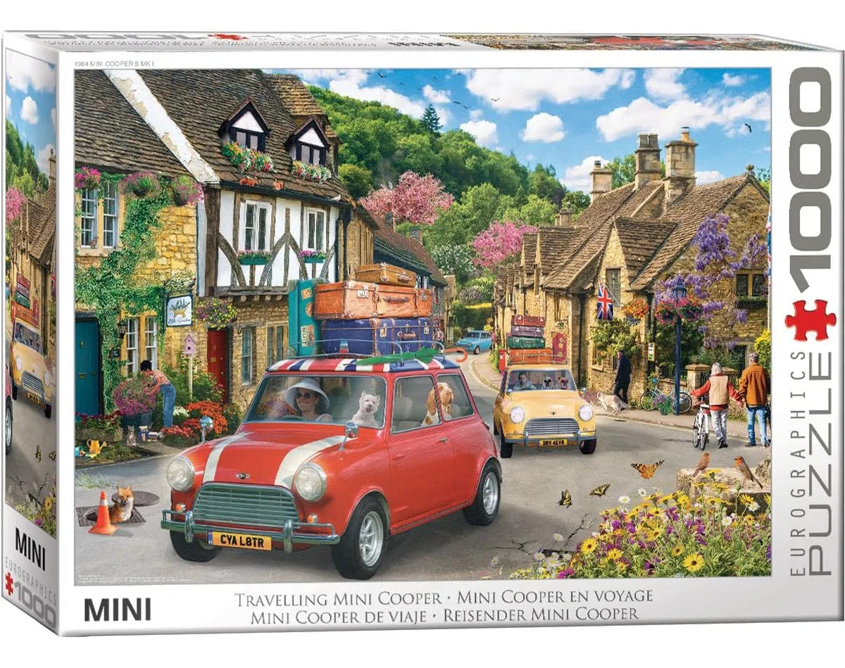 Rompecabezas Eurographic Mini Cooper De Viaje 1000 Piezas