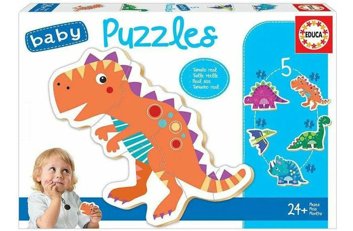 Rompecabezas Progresivo Baby Puzzles Dinosaurios 21 Pz Educa