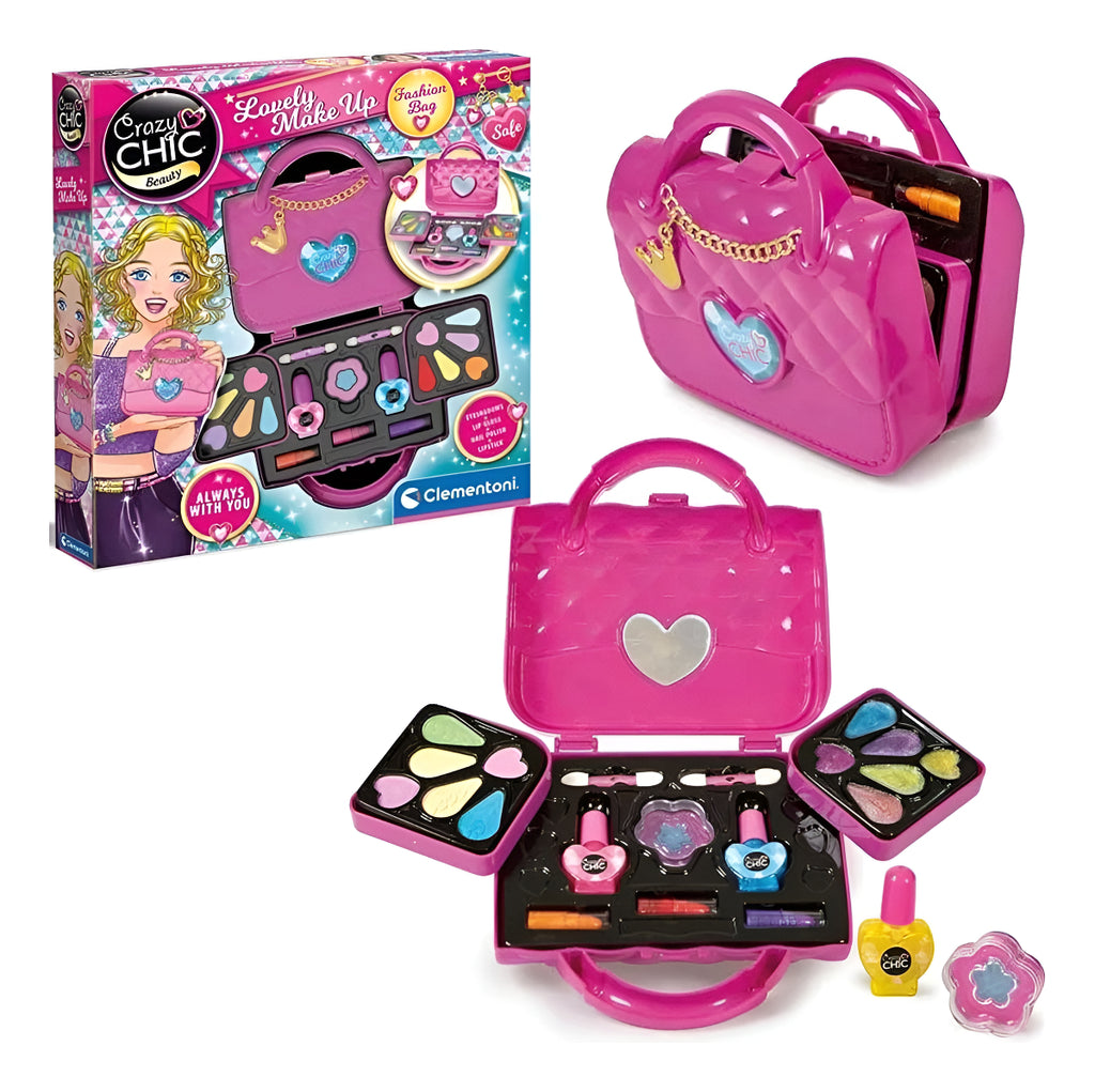 Clementoni Crazy Chic Bag Girls With Washable Cosmetic Set