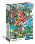 Rompecabezas Clementoni Cabeza En La Selva Compact 500 Pzs