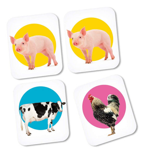 Juego De Memoria ¡ Animales ! Edicion De Viaje Clementoni