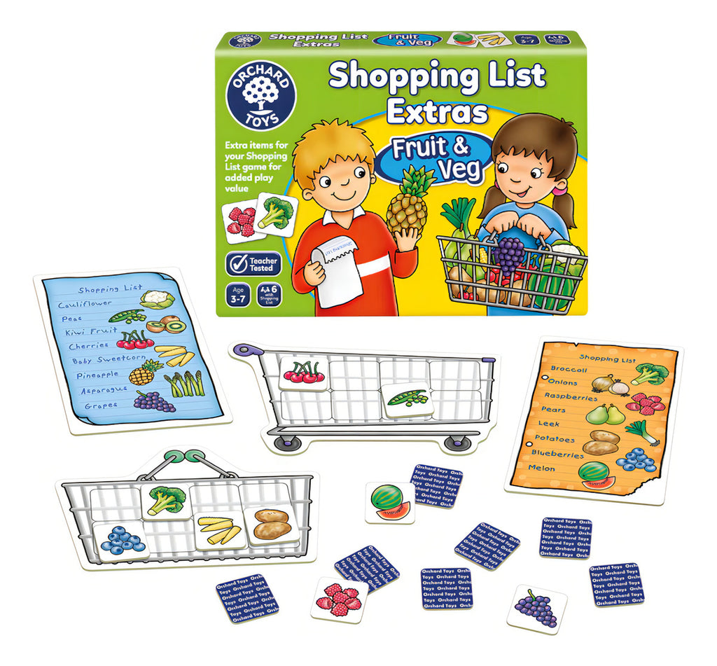 Juego De Mesa Educativo Shopping List Fruit Veg Orchard Niños 3+