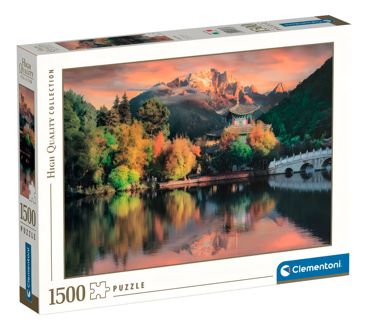 Rompecabezas Vista Lijiang China Lago 1500 Pz Clementoni