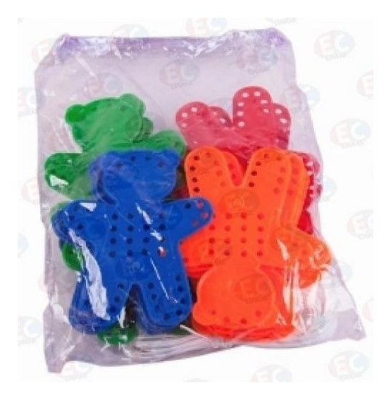 Edu-067 Pasalistón Panda Ensartar 19 Cm 25 Piezas Eduplas