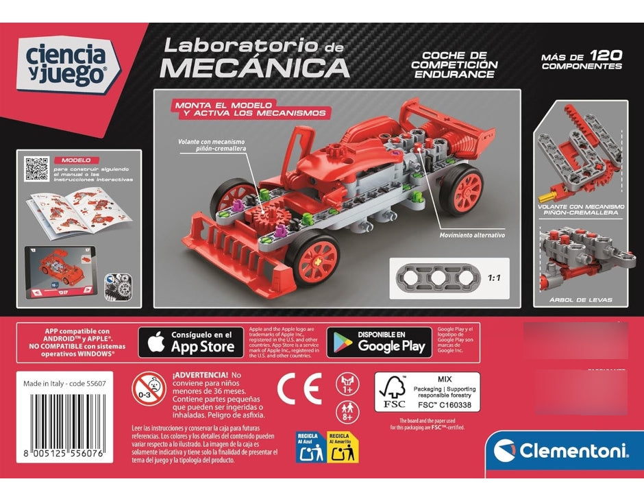 Clementoni  Build Mechanics Le Mans Coche De Carreras