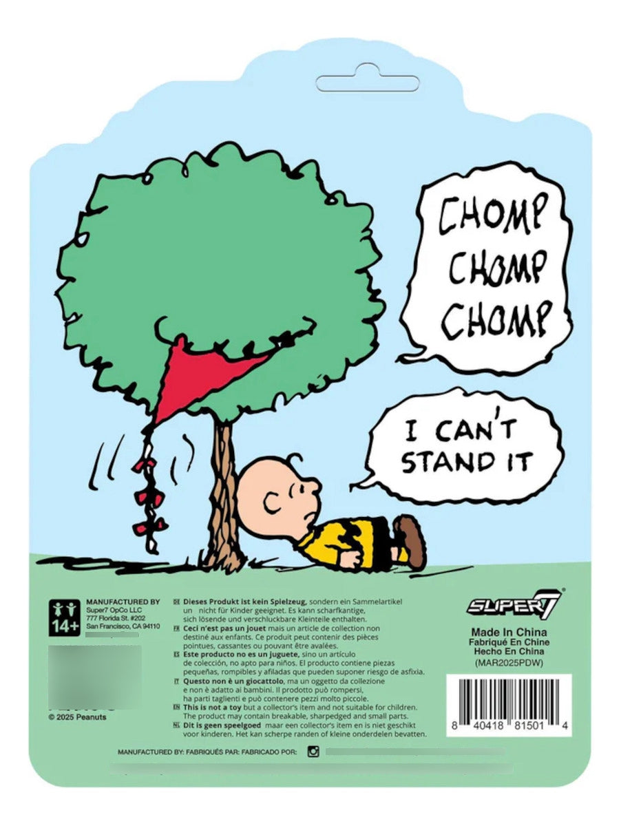 Super7 Peanuts Reaction Charlie Brown Y El Arbol Come Cometa