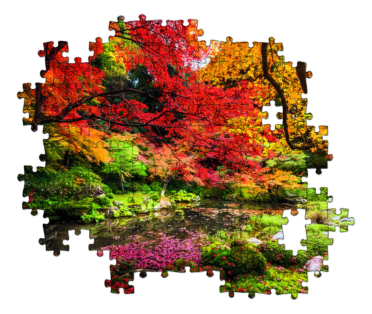 Rompecabezas Parque En Otoño Bosque Lago 1500 Pz Clementoni