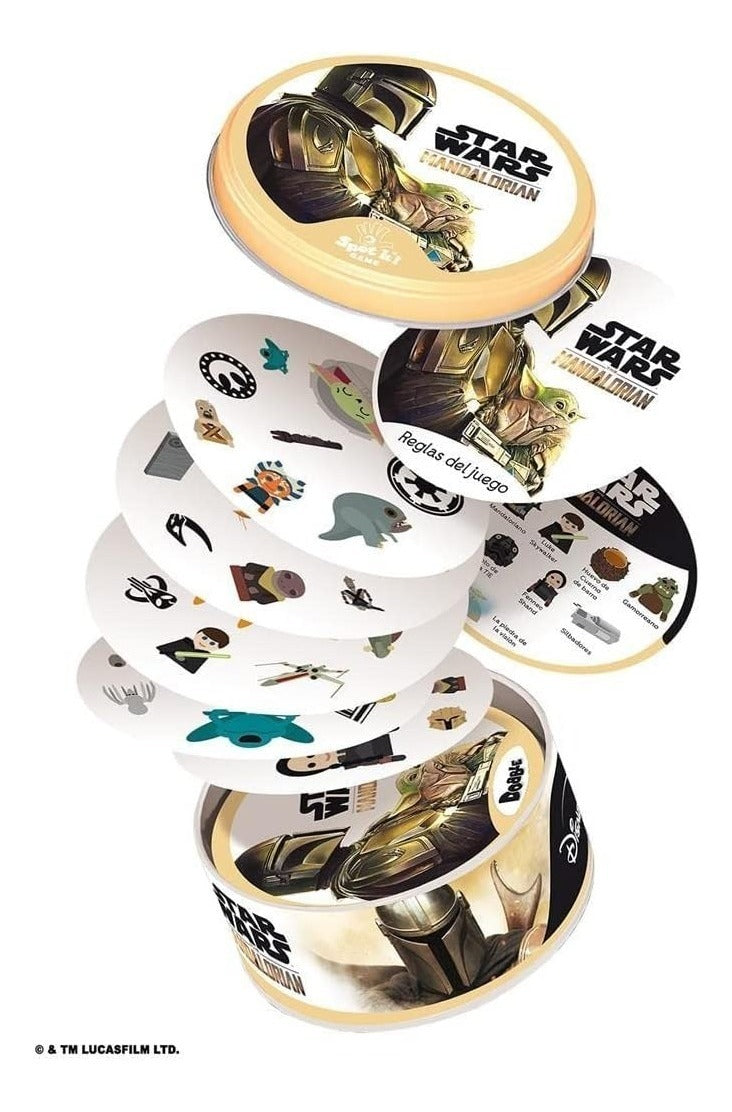 Juego Mesa Dobble Spot It Cartas Mandalorian Star Wars Yoda