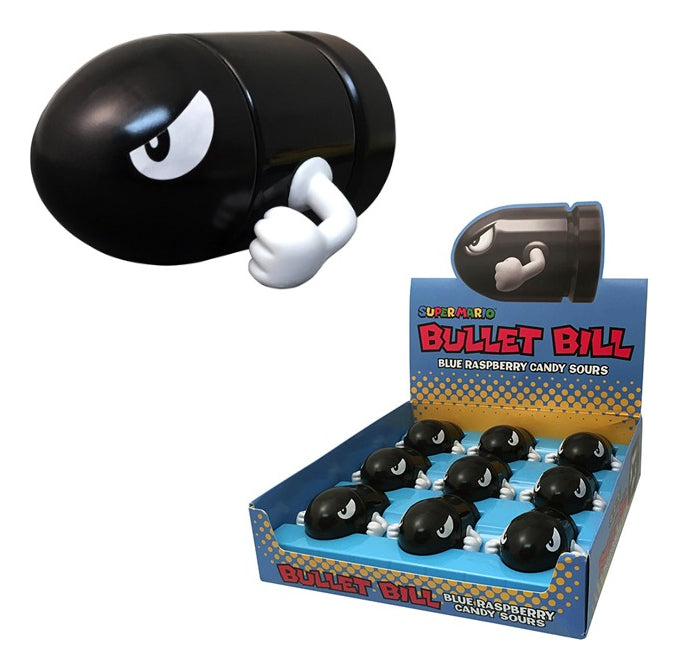 Dulces Nintendo Super Mario Bullet Bill Tins Caja 9 Piezas