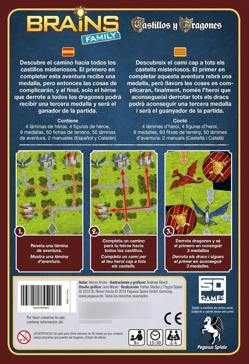 Brains Family Castillos Y Dragones Juego De Mesa Sd Games