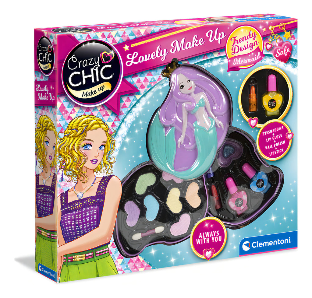 Juguete Maquillaje Niña Belleza Sirena Estuche Clementoni
