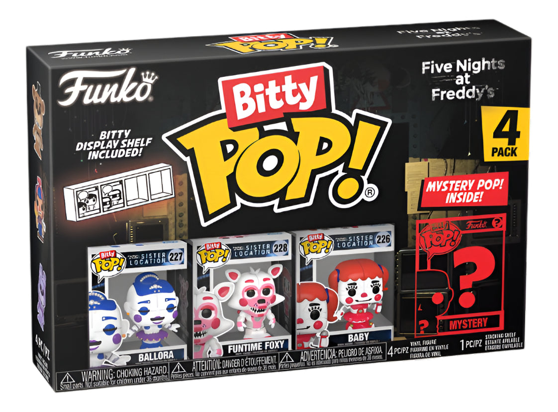 Pack X4 Figuras Coleccionables Five Nights At Freddys Funko