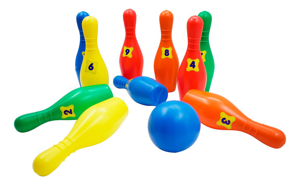 Jgo. Boliche Mediano De Plastico 12pz Didactico