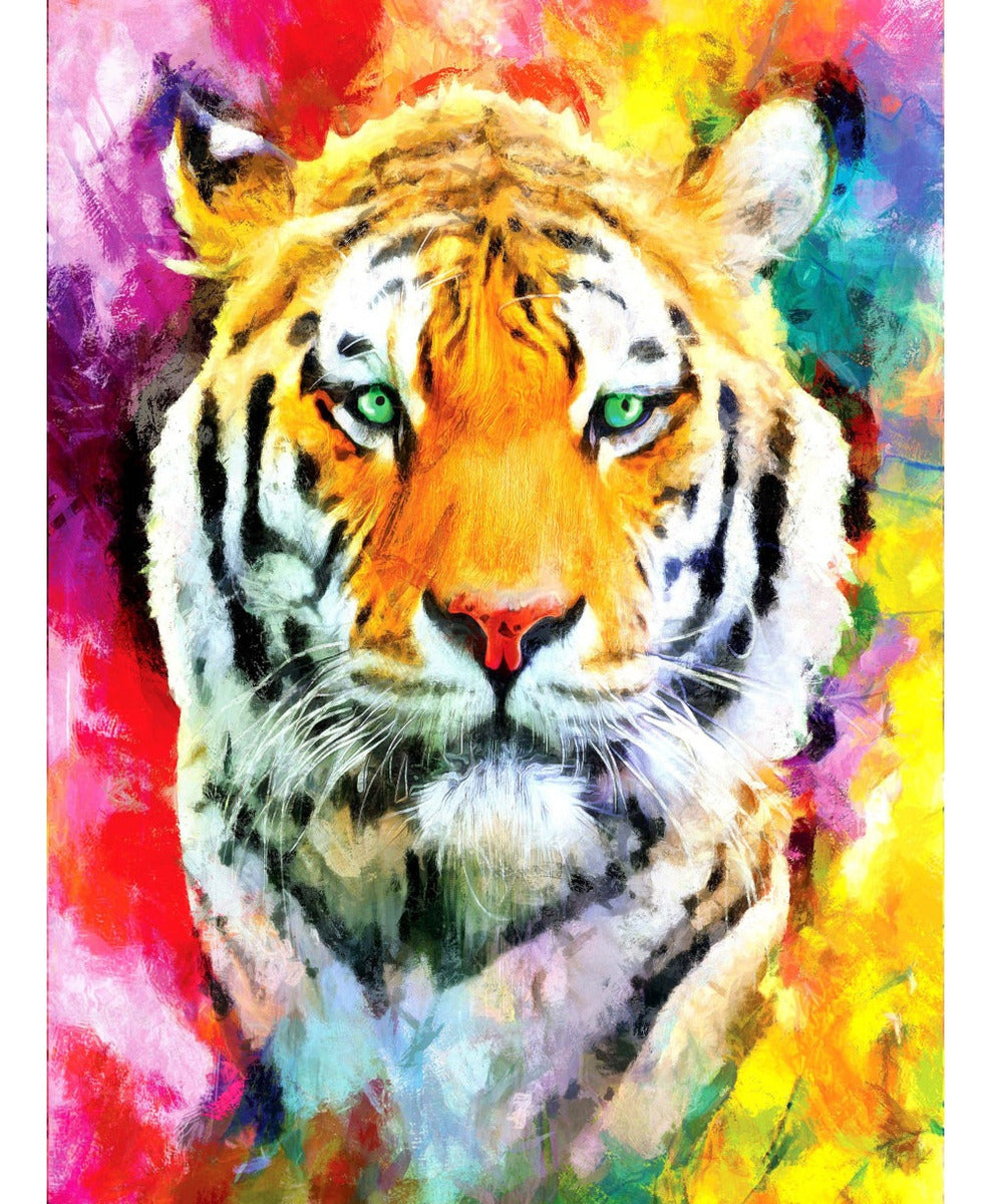 Rompecabezas Tigre Safari Vibrante Metal Ki Puzzles 1000 Pzs