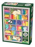 Rompecabezas 1000 Piezas Arte Gatos Arcoiris Cobble Hill 50x68cm