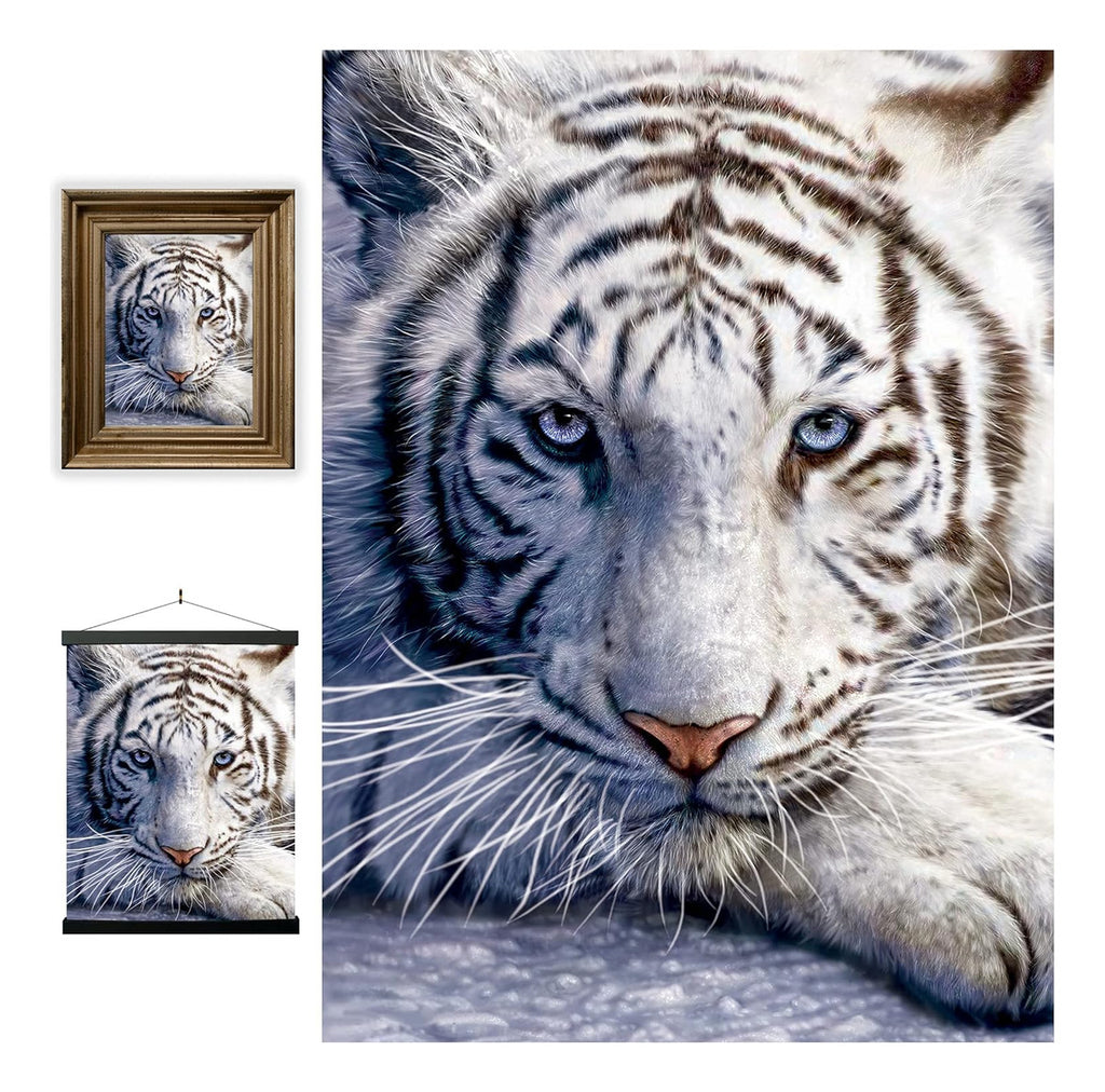 Deluxebase Póster 3d Livelife White Tiger Repose